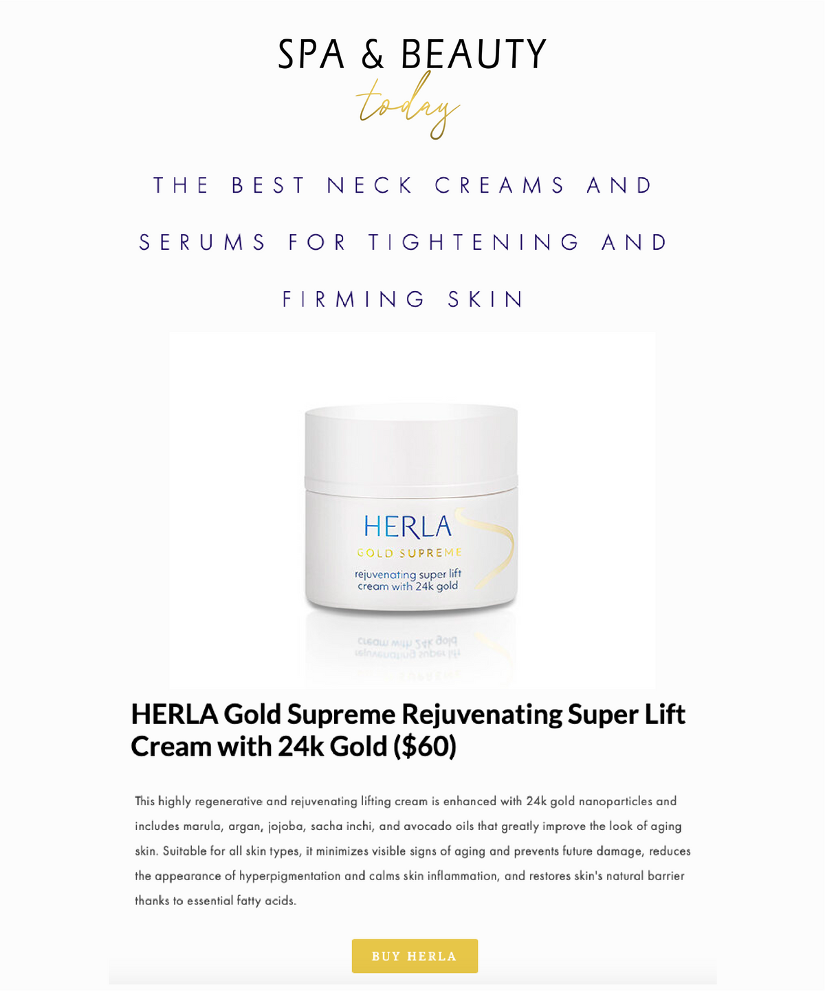 rejuvenating super lift cream with 24k gold