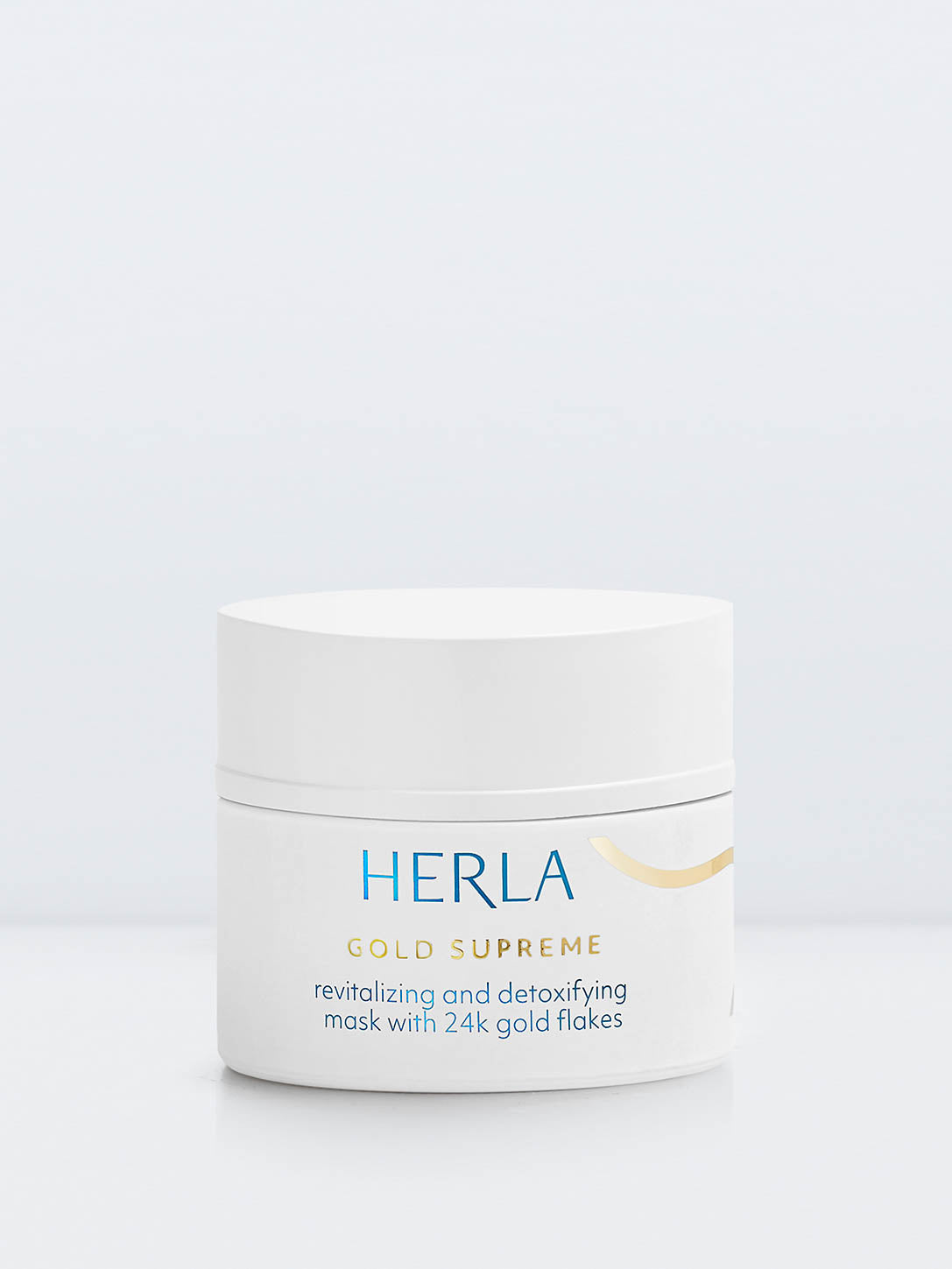 revitalizing and detoxifying mask with 24k gold flakes